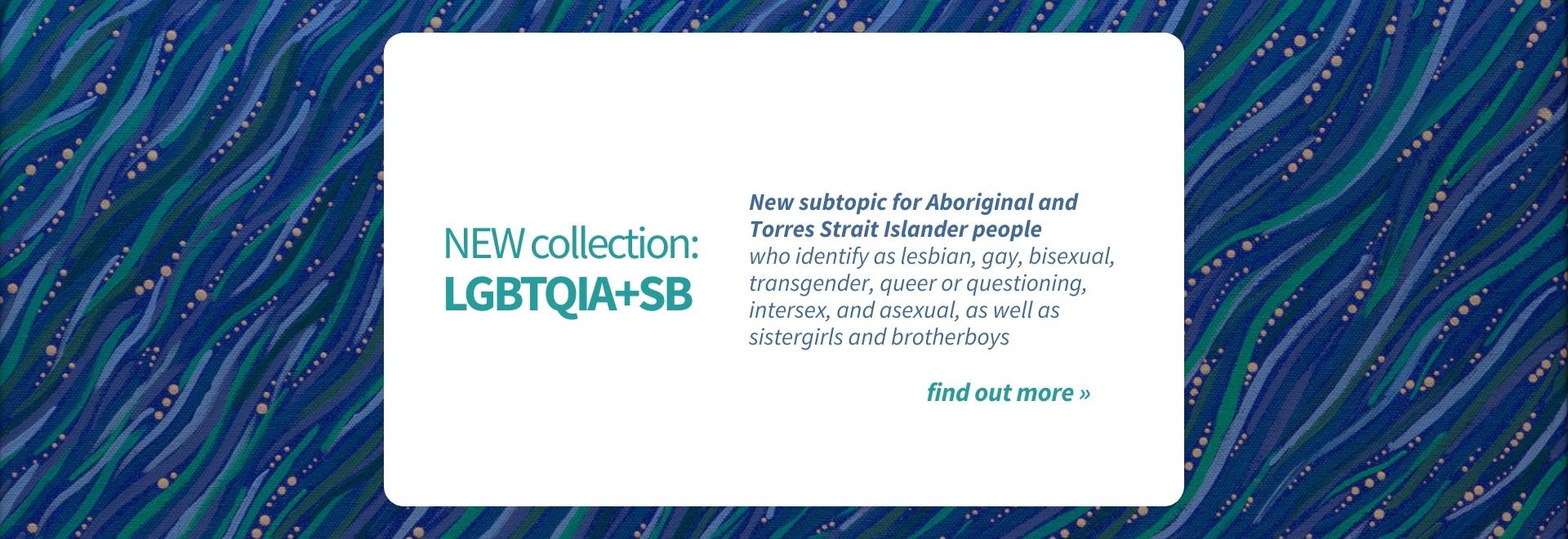New collection: LGBTQIA+SB